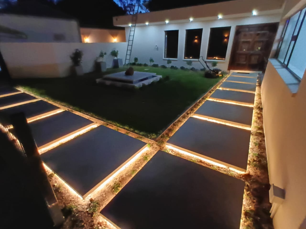 Outdoor area construction project