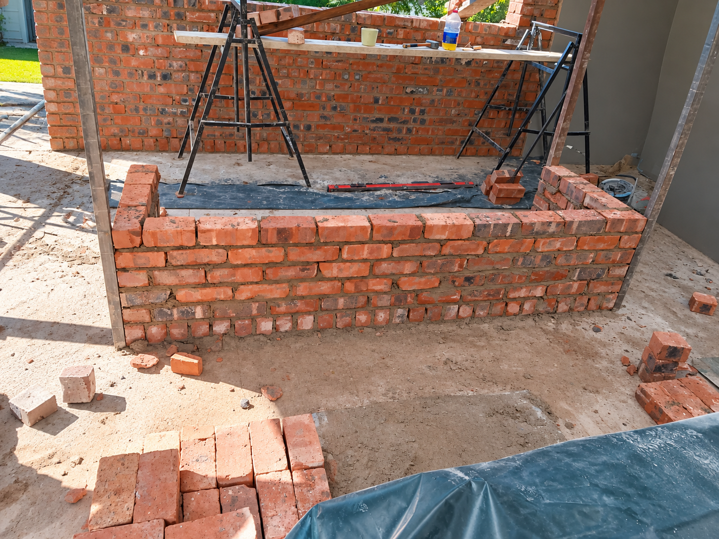 Island brickwork construction